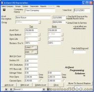 AcQuest HQ Depreciation screenshot